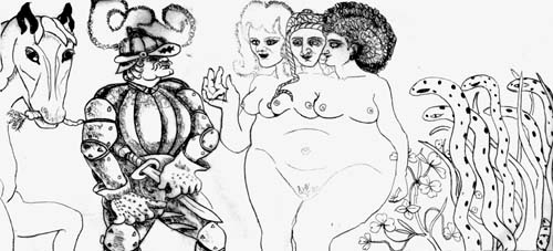 The Misjudgment of Paris - etching